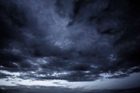 black cloud on heavy stormの写真素材