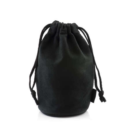 drawstring bag isolated on white backgroundの写真素材