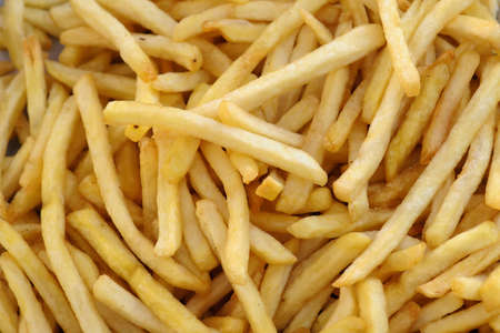 french fries is deliciousの写真素材