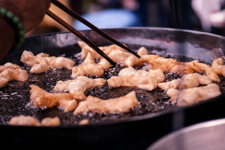Youtiao Fried dough foodの写真素材