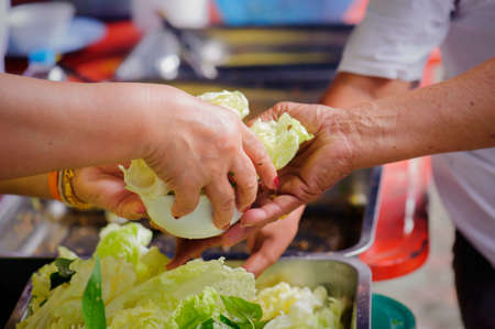 Excellent food of the poor  Concept of the living of the poorの写真素材