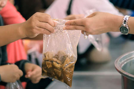 Donate food to hungry people, Concept of poverty and hunger