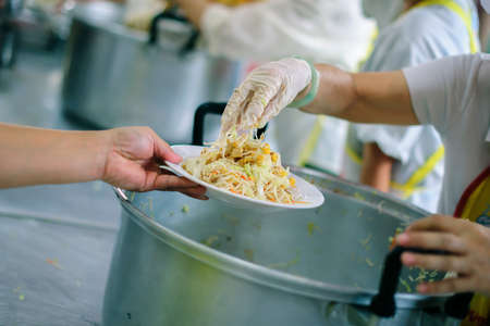Social Problems of Poverty Helped by Feeding: Concepts problems of life the poorの写真素材