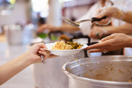 Food needs of the poor in society Help with Food Donation : The Concept of Hungerの写真素材