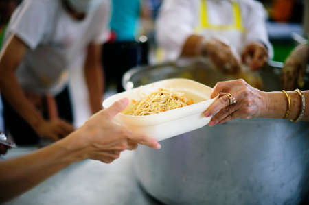 Food needs of the poor in society Help with Food Donation : The Concept of Hungerの写真素材