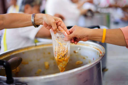 Helping the poor to enjoy eating delicious food