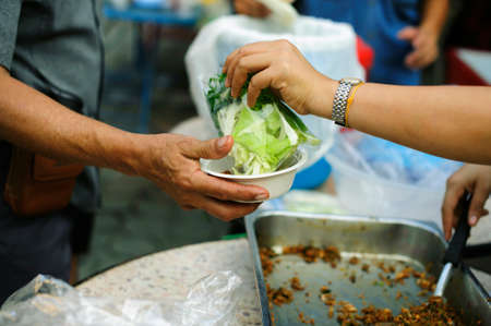 food for the poor and homeless Help conceptの写真素材