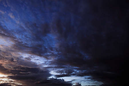 Abstract of the sky in the evening, beautiful colors.
