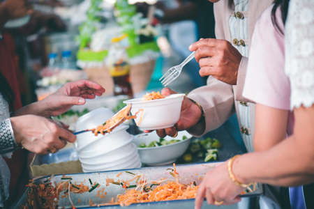 charity food for the poor : the concept hunger in societyの写真素材