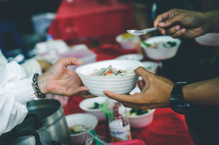 charity food for the poor : the concept hunger in societyの写真素材