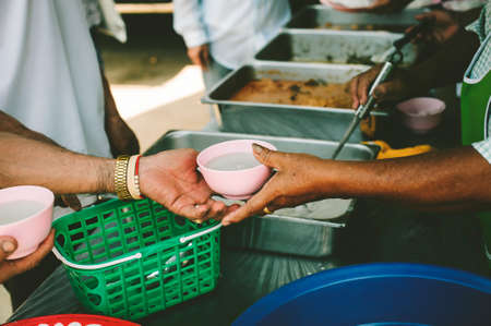 charity food for the poor : the concept hunger in societyの写真素材