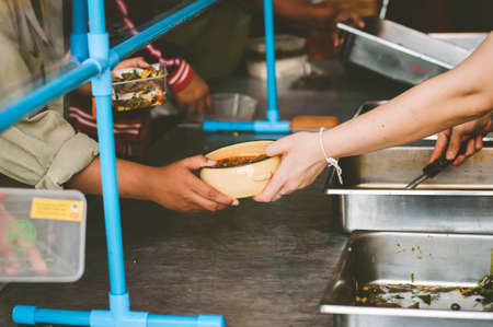 charity food for the poor : the concept hunger in societyの写真素材