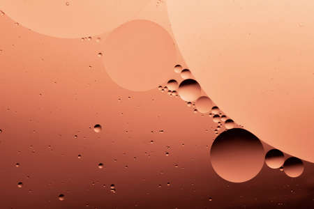 abstract of oil on the water surfaceの写真素材