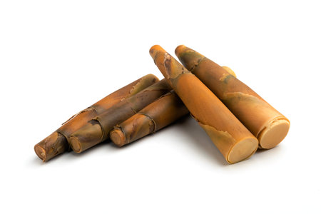 Dried salty fish isolated on white backgroundの写真素材