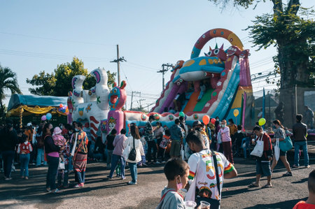 Chiang Mai, Thailand - January 14, 2023: Children's Day activities in Thailand in January of every...