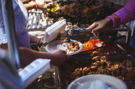 Giving free food to the poor in the community: the idea of helping without expectation of return.