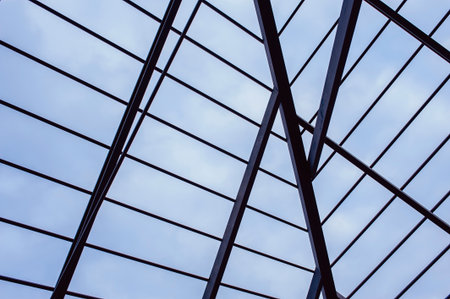 A structure made of steel to support the weight of the roof of the house.