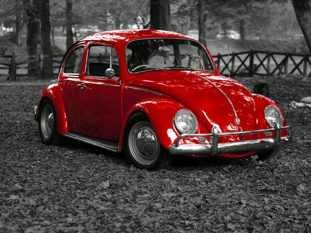 Car red vintageの素材