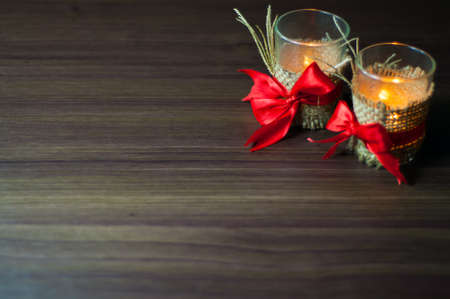 Happy Valentine Day, with a wooden board as a backgroundの写真素材