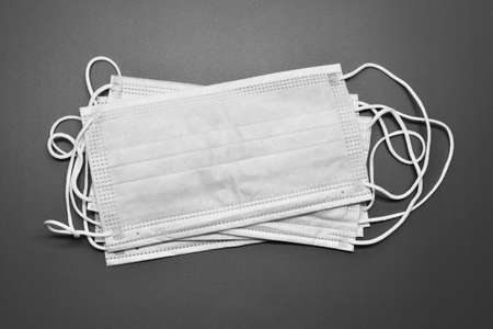 Medical masks. Coronavirus protection concept. One of the ways to reduce the spread of virus....