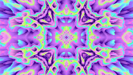 Kaleidoscope wallpaper. Hypnotic abstract image. Mandala surreal ornament. Psychedelic multicolor ...