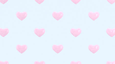 Hearts background. Valentines day. 3d heart. Love wallpaper. Propsal. Wedding banner. Engagement. Marriage celebration. Datting. Romantic poster. Passion. Love symbol. Modern 3d render.の写真素材