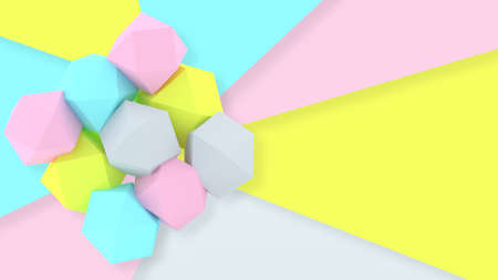 3d background. Abstract wallpaper. Shape 3d. Geometric objects. Minimalism. Simple background....