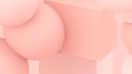 3d bubbles. Spheres background. Abstract wallpaper. Flying geometric shapes. Trendy modern...