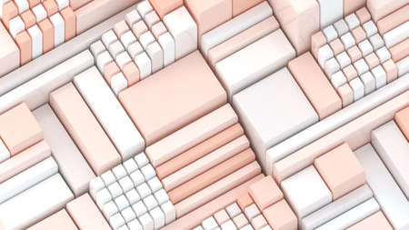 3d background. Abstract wallpaper. Shapes 3d. Cubes. Geometric objects. Minimalism. Trendy modern...