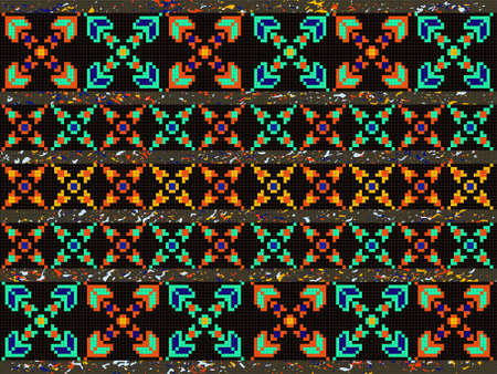 Native abstract background. Ethnic background with trendy national elements. Vector background can...