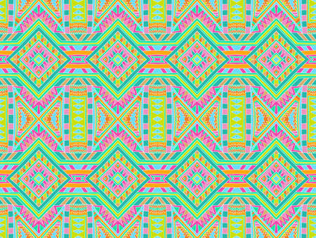 Background tribal abstract. Simple ornament. Colorful ethnic style repeat background. Summer colors....