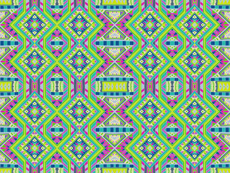 Background tribal abstract. Simple ornament. Colorful ethnic style repeat background. Summer colors....