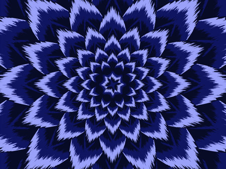 Ethnic abstract spiral background. Boho style. Feather effect elements texture. Trendy tribal vector background can be used for web design, textures, printed products and other.のイラスト素材