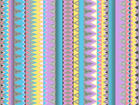 Tribal boho summer background. Aztec style colorful texture. Abstract ethnic vector can be used for...