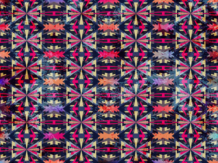 Abstract tribal background. Geometric ethnic aztec style. Graffiti colors. Trendy vector can be used...