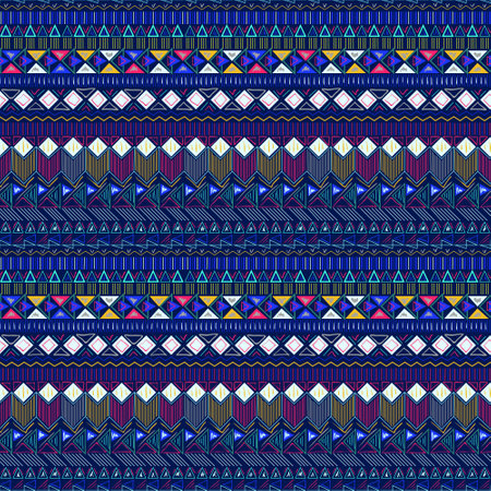 Ethnic abstract geometric pattern. Native artistic ornament background. Ethnic zigzag simple...