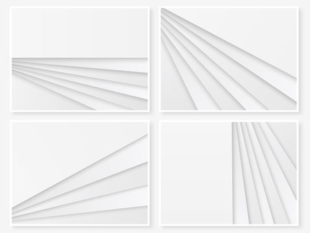 Material design backgrounds. Modern paper templates. Geometric banners. Material design style illustration. Simple vector for web design and business printed products.のイラスト素材