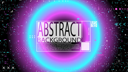 Glitch poster background. Banner template. Computer screen error. Digital design concept. Pixel noise. HDTV no signal. Video game glitch. Television fail. Technical problem.のイラスト素材