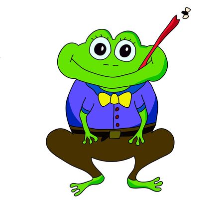 cartoon frogのイラスト素材