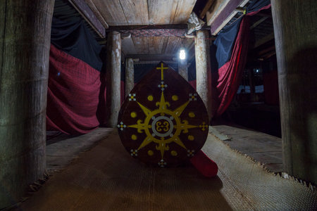 coffin in tana toraja indonesiaの写真素材