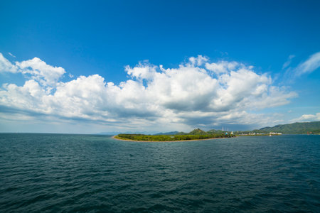 tropical beach, Lembar, Lombok Indonesiaの写真素材