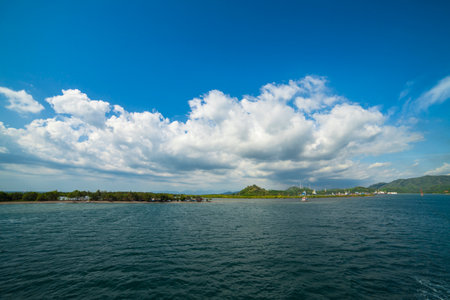 tropical beach, Lembar, Lombok Indonesiaの写真素材