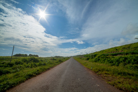 Straight ahead, Indonesiaの写真素材