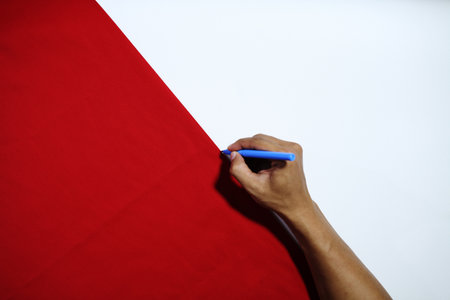 write with background flag of indonesia