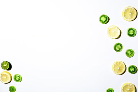 vegetables with a white backgroundの写真素材
