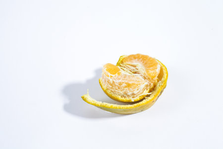 orange with a white backgroundの写真素材