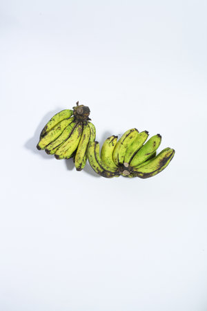 banana with a white backgroundの写真素材