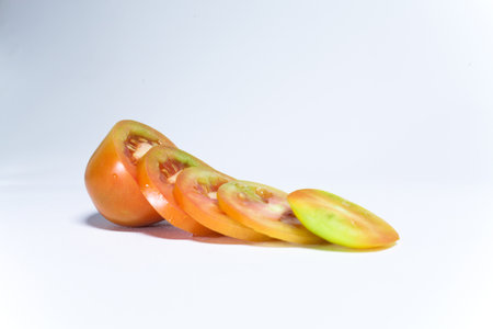 how to cut tomatoesの写真素材