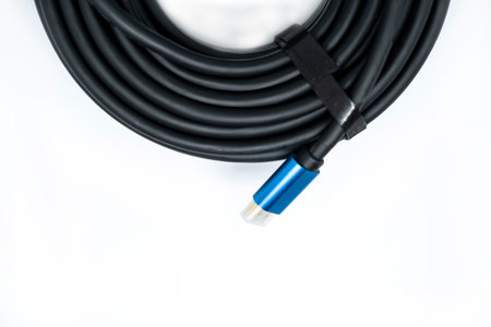 HDMI Cable isolated on white background