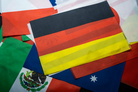 Germany flag of the participating countries in the international championship tournamentの写真素材